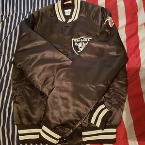 Vintage Raiders Satin Starter Jacket